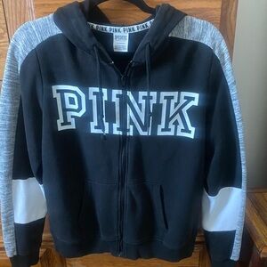 Pink hooded sweatshirt